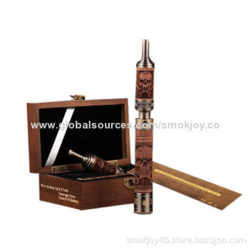 Smokjoy N Fire LA2 Wholesale Wooden Atomizers, 2.5mL Volume, 2.1 Ohms Resistance